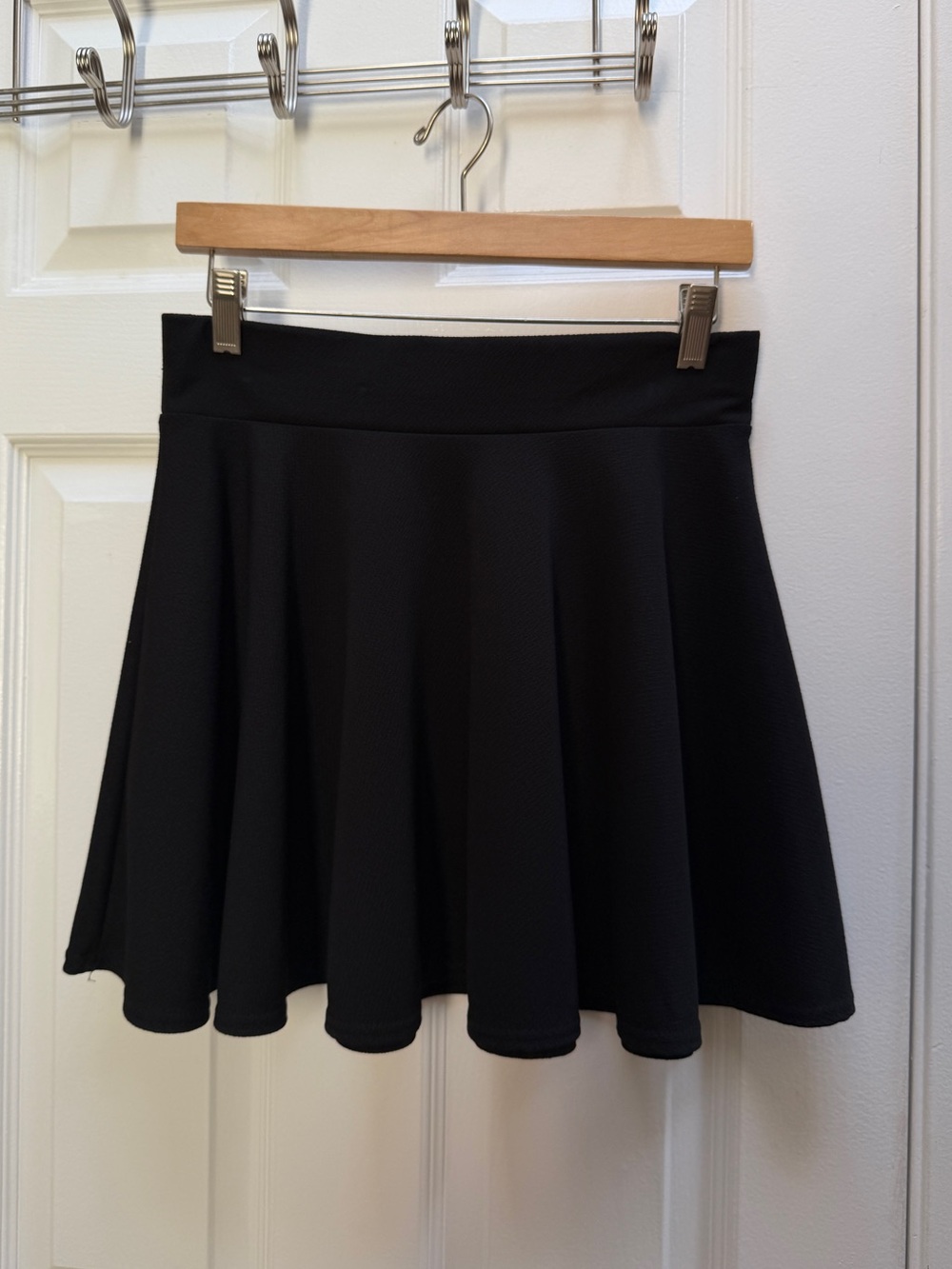 Black mini skirt